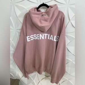 New w/ tags Fear of God ESSENTIALS blush hood. SS19 drop size Xl.